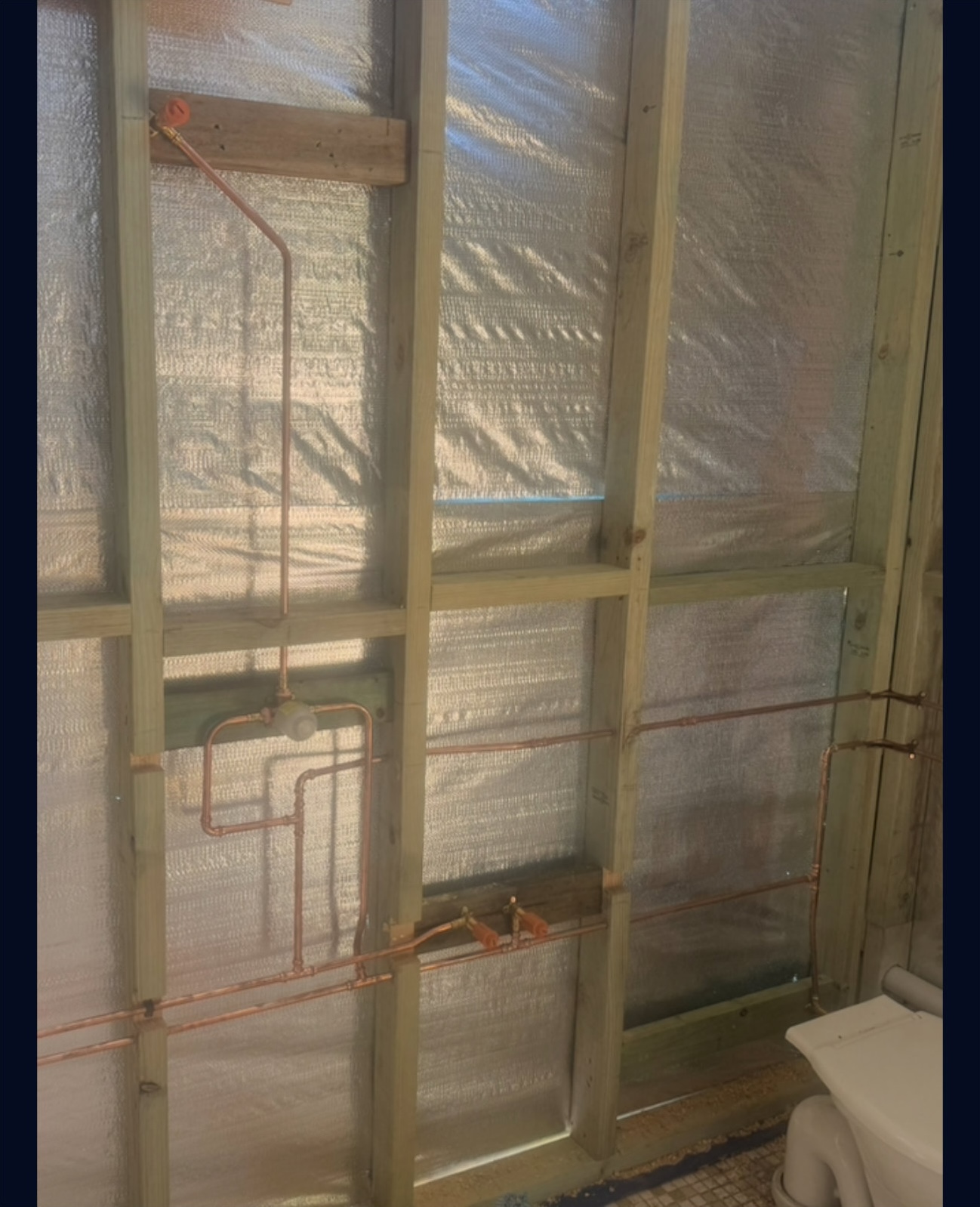 Big Crack Plumbing Work Example