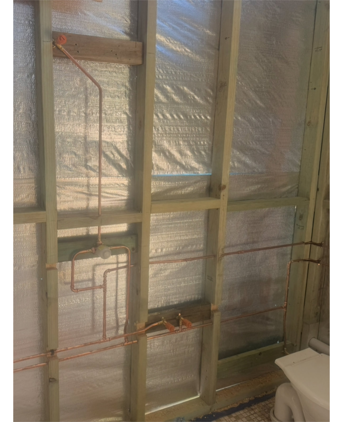 Big Crack Plumbing Work Example 1