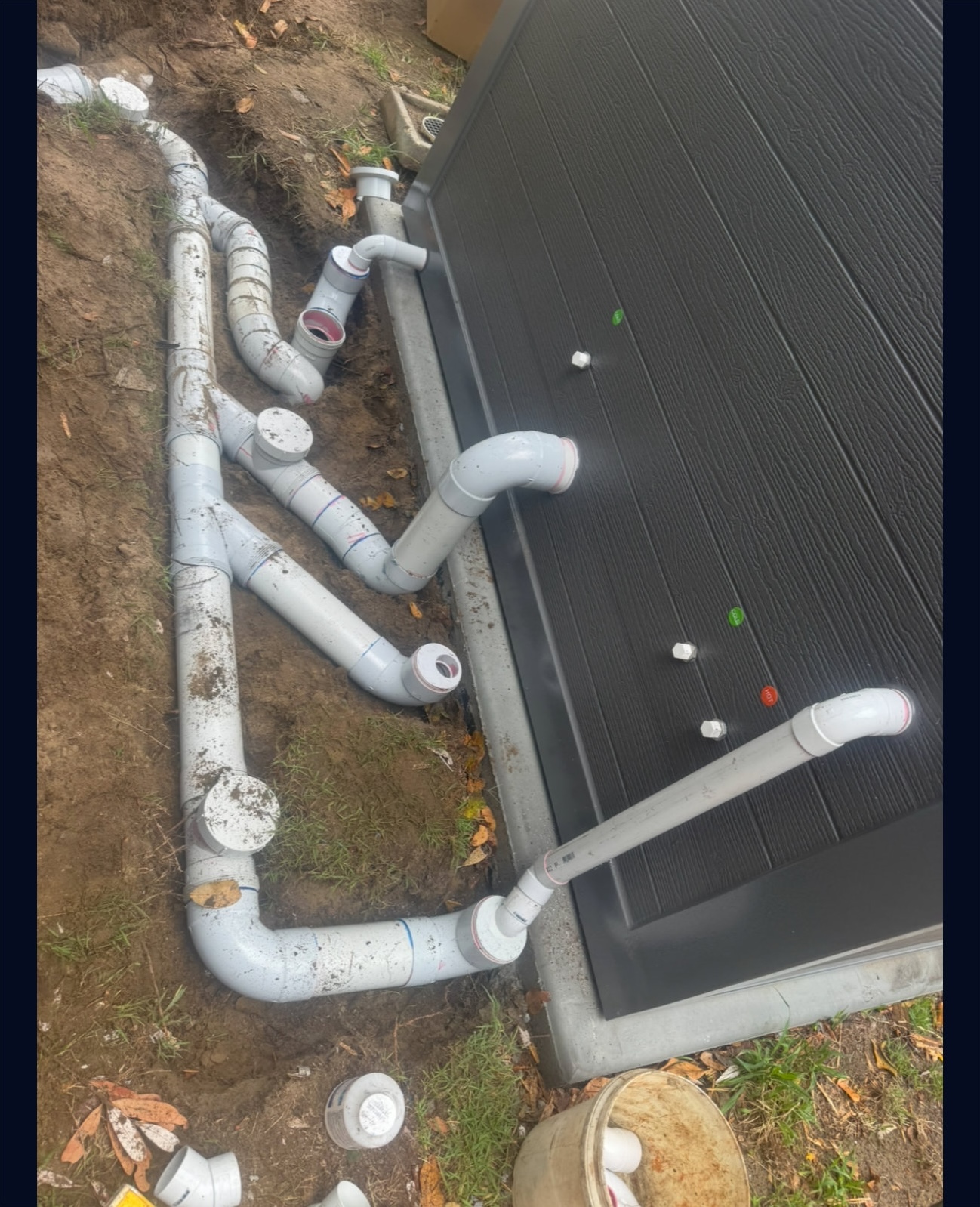 Big Crack Plumbing Work Example