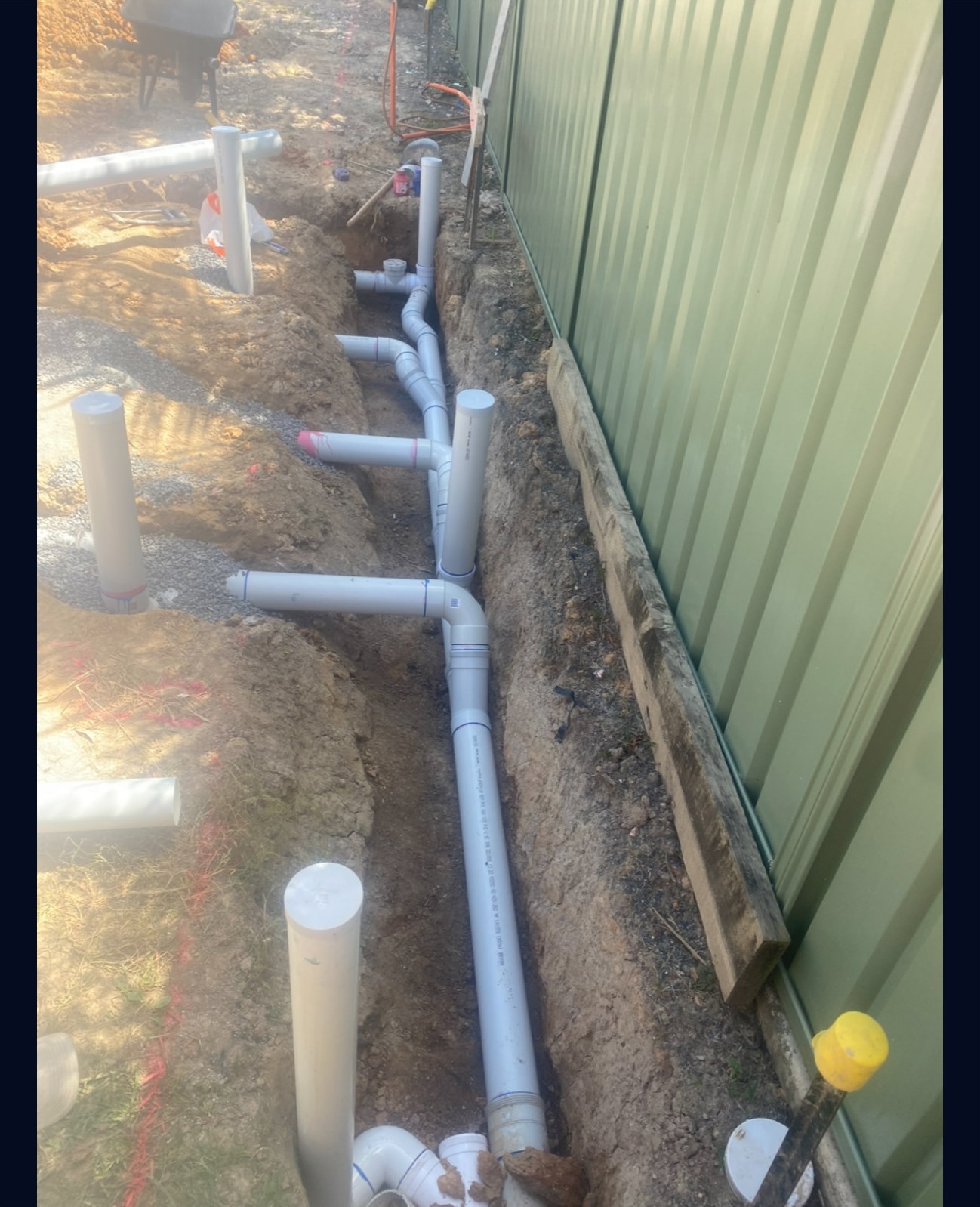 Big Crack Plumbing Work Example