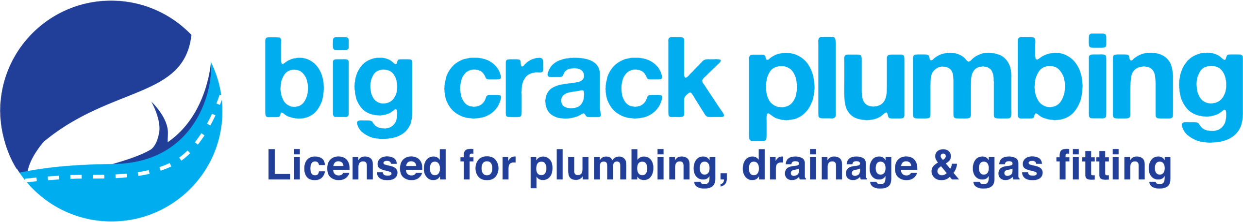 Big Crack Plumbing Logo